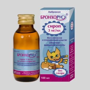 Отхаркивающий сироп Бронхорус: инструкция по применению для детей